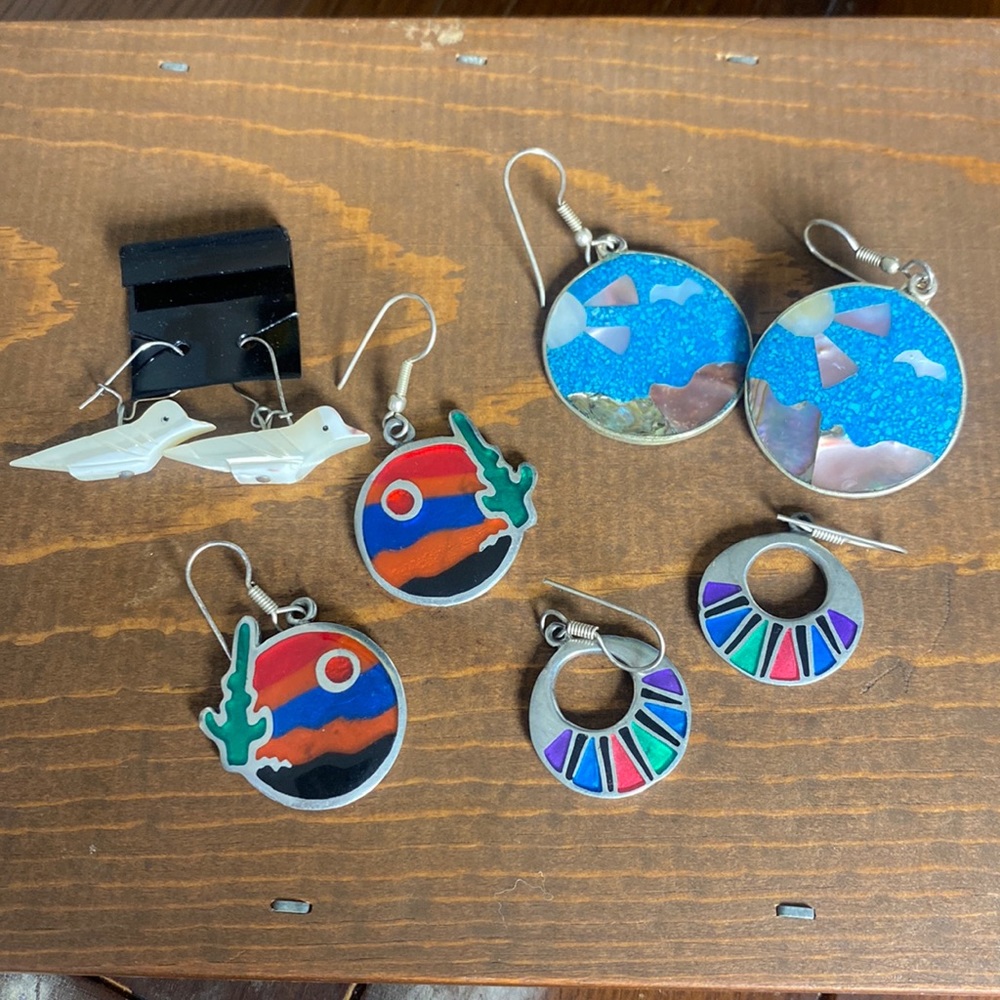 Sterling Southwest Vintage Earrings